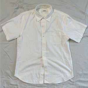 Draped Twill S/S One Pocket Shirt